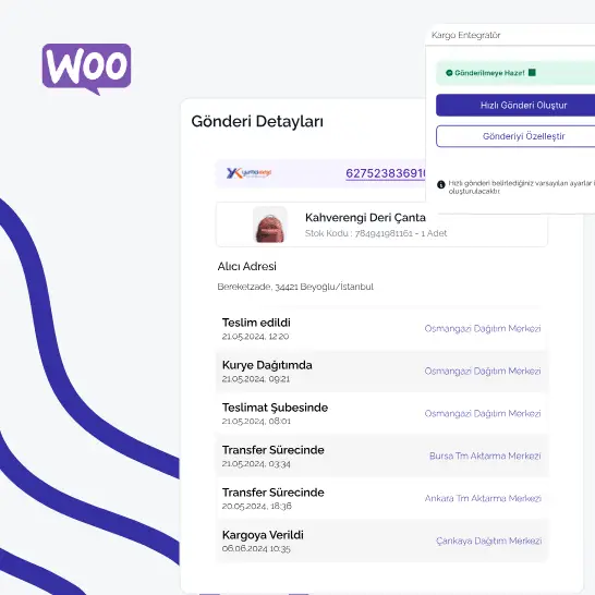 Kargo Entegrator WooCommerce Entegrasyonu WooCommerce Kargo Entegrasyonu