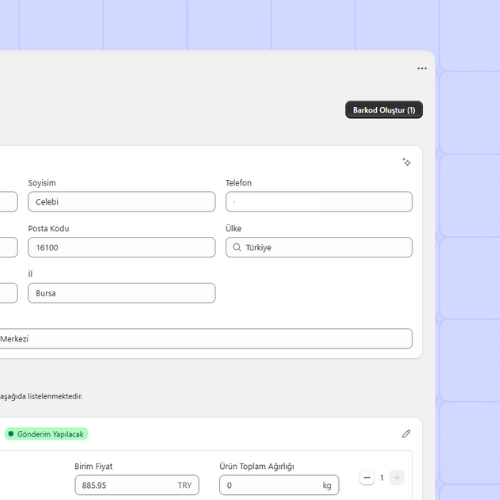 Shopify Kargo Barkodu Yazdir