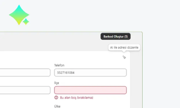 Yapay Zeka ile Adresleri Düzenleyin