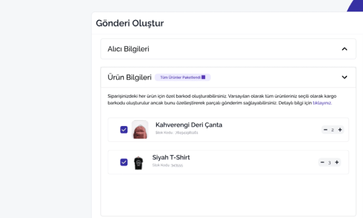 Siparişleriniz için Parçalı Gönderim Yapın