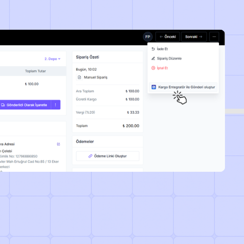 İkas Kargo Barkodu Yazdırın