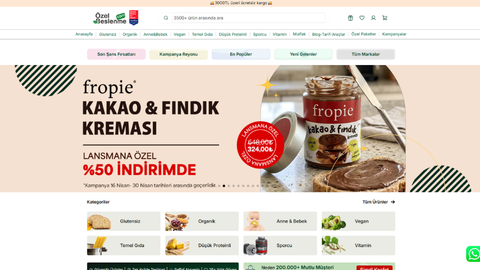 ozelbeslenme.com kargo entegrator